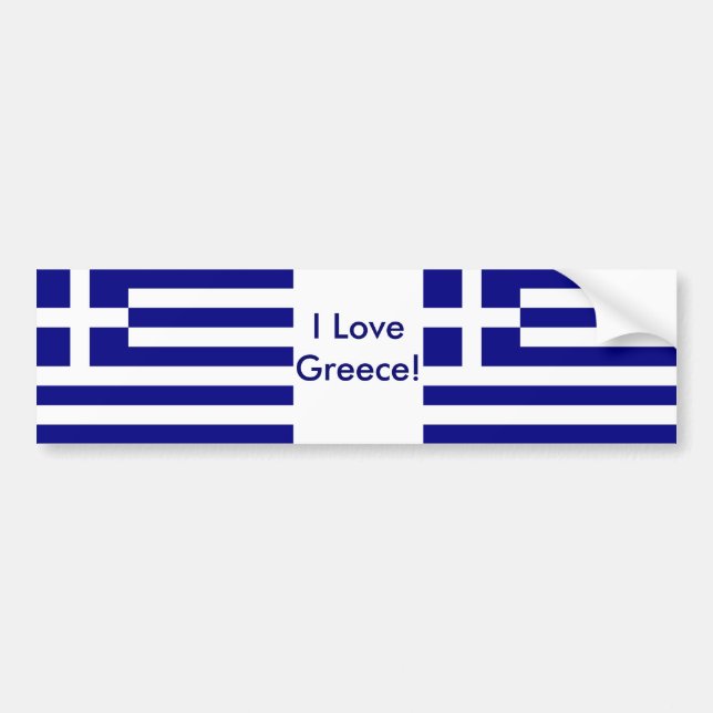 Sticker avec Drapeau de Grèce (Devant)