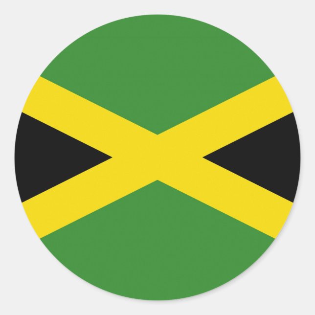 Sticker avec Drapeau de Jamaïque (Devant)