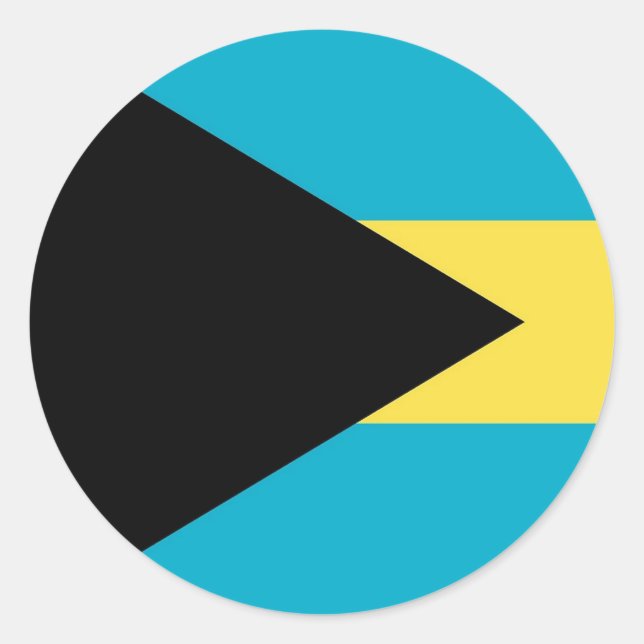 Sticker avec drapeau des Bahamas (Devant)
