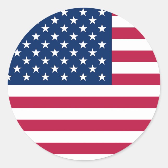 Sticker avec Drapeau des États-Unis (Devant)