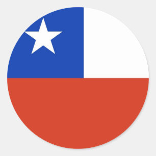 Sticker avec drapeau du Chili