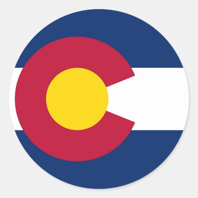 Sticker avec drapeau du Colorado (Devant)
