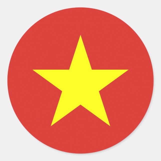 Sticker avec Drapeau du Vietnam (Devant)