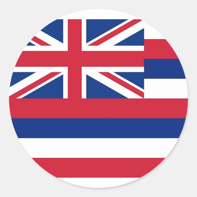 Sticker avec Drapeau Hawaii (Devant)
