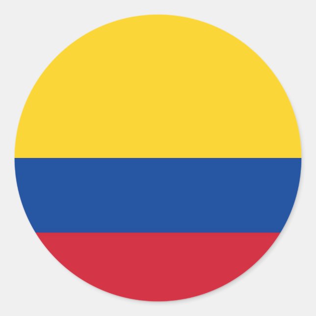 Sticker avec le drapeau de la Colombie (Devant)