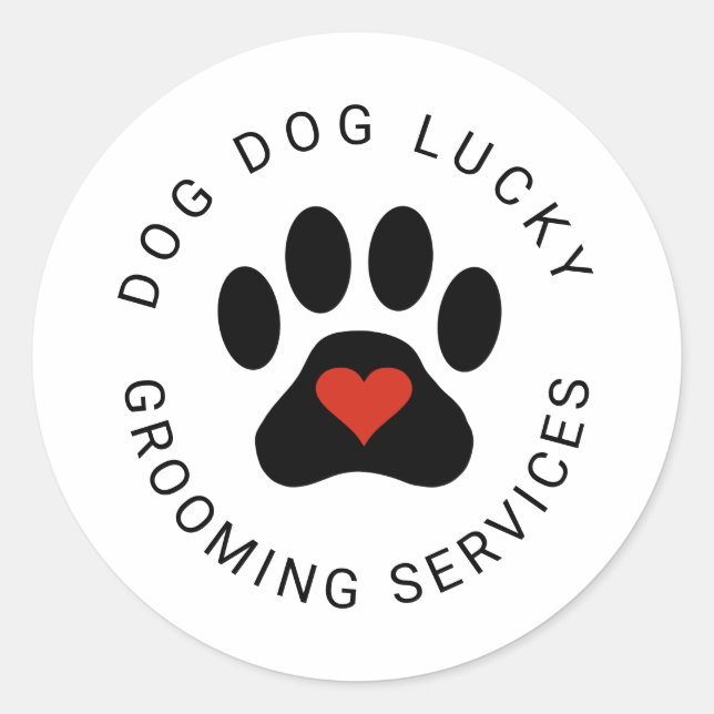 Sticker avec patte noire (Devant)