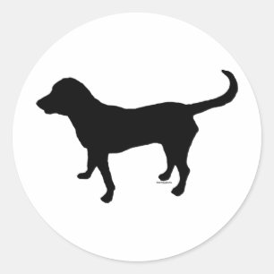 Sticker avec silhouette de laboratoire noire