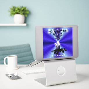 Sticker Avent, Artdeco de Noël sur Blue Green Rainbow