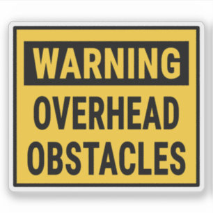 Sticker Avertissement Obstacles aériens