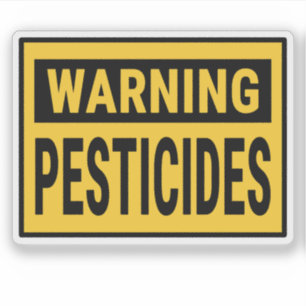 Sticker Avertissement Pesticides