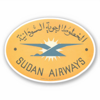 Sticker aviation Sudan Airways