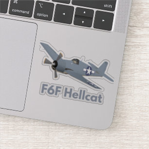 Sticker Avion 2ème guerre mondiale F6F Hellcat