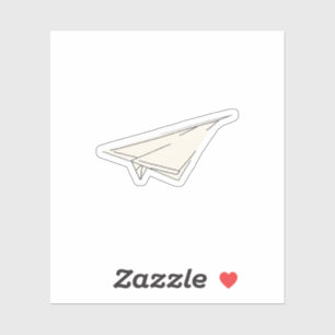Sticker Avion en Papier