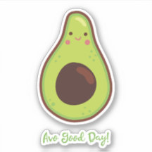 Avo Good Day Punny Avocado Cutout