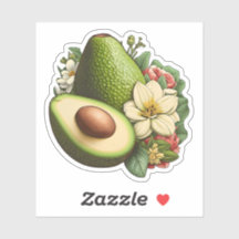 Avocado floral esthétique artisanal Vegan
