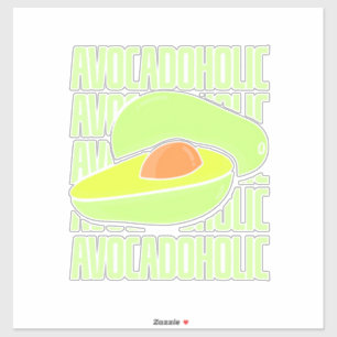 Sticker Avocado Fruit Food