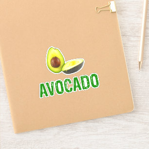 Sticker Avocado, j'adore l'avocat