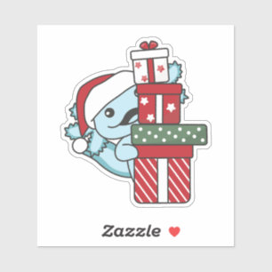 Sticker Axolotl Christmas Poison Winter Animals Axolotl