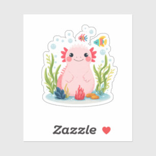 Sticker Axolotl Copain Bulle
