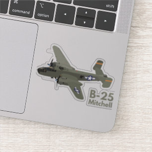 Sticker B-25 Mitchell 2ÈME GUERRE MONDIALE - Bombe moyenne