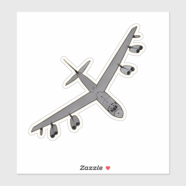 Sticker B-52 Stratoforteresse, Bomber Aircraft (Feuille)
