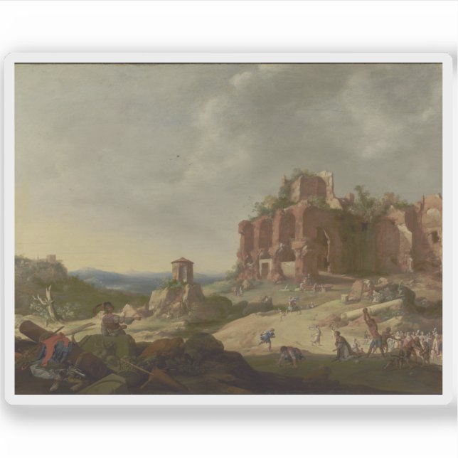 Sticker B. Breenbergh - La lapidation de Saint Stephen (Devant)