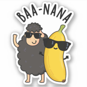 Sticker Baa-nana Funny Banana Puns