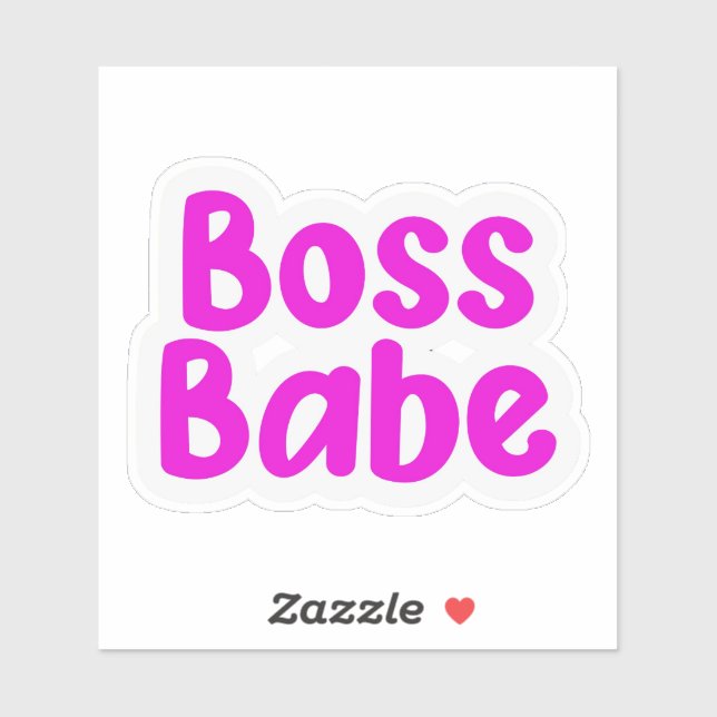 Sticker Babe Boss (Feuille)