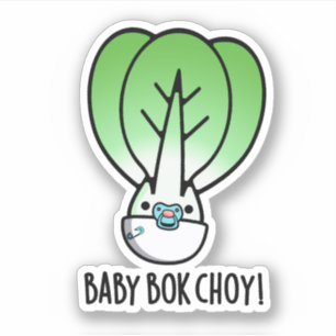 Sticker Baby Bok Choy Funny Veggie Pun