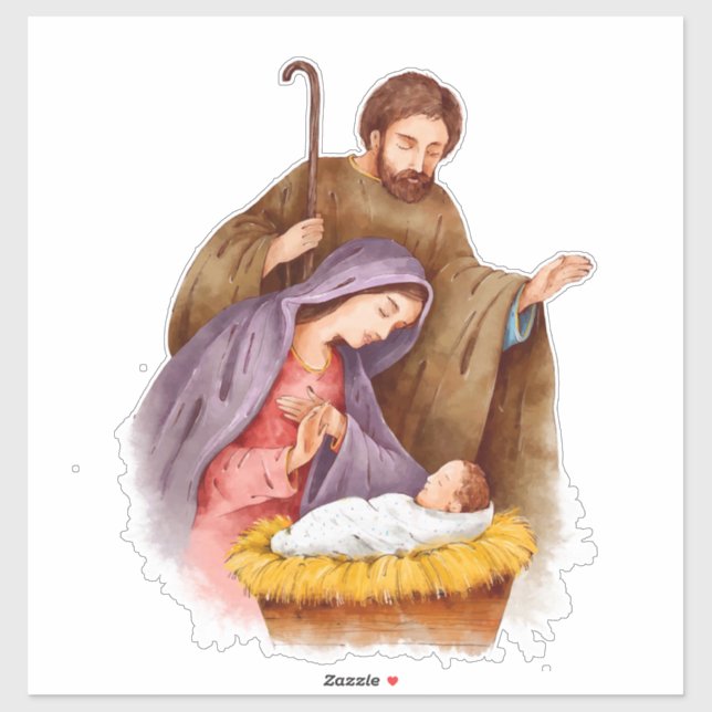 Sticker Baby Jesus (Feuille)