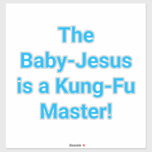 Sticker Baby-Jésus Maître de Kung-Fu Hankamer Artjunkhaus