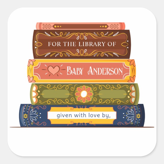 Sticker baby shower (Devant)