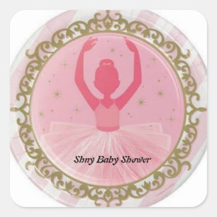Sticker Baby shower Ballerina