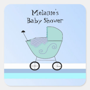 Sticker Baby shower Bébé Bleu