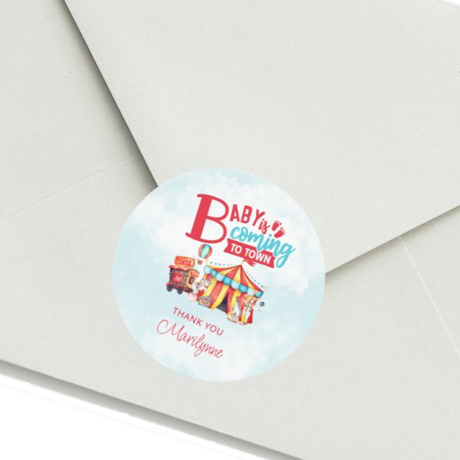 Sticker Baby shower Carnival Circus Festival (Créateur téléchargé)