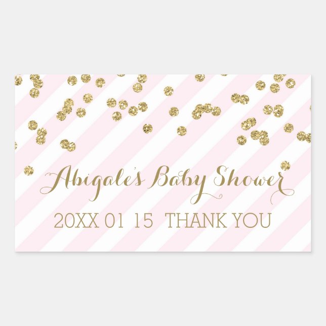 Sticker Baby shower de  préféré pour les bandes d' (Devant)