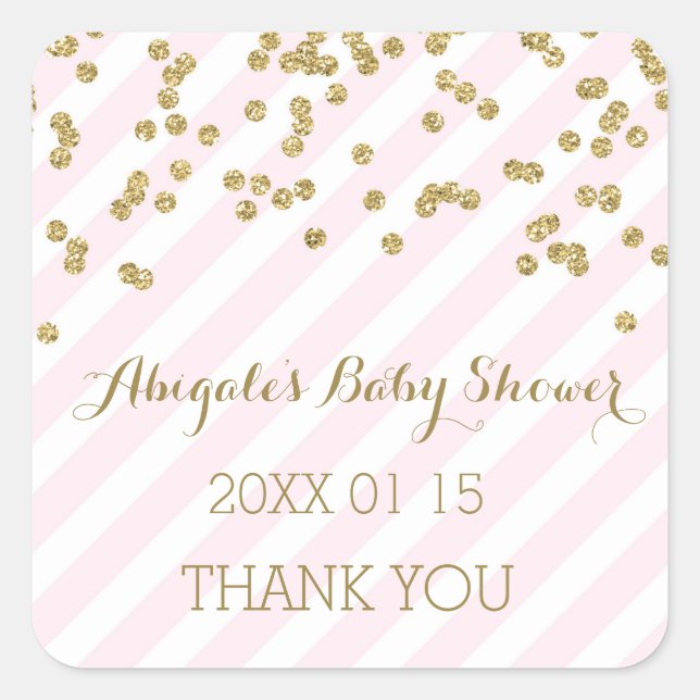 Sticker Baby shower de  préféré pour les bandes d' (Devant)