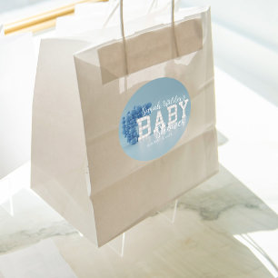 Sticker Baby shower des Garçons Bleu Balloon