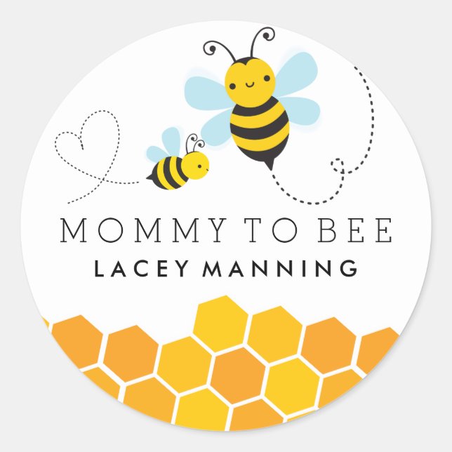 Sticker Baby shower Maman To Be (Devant)