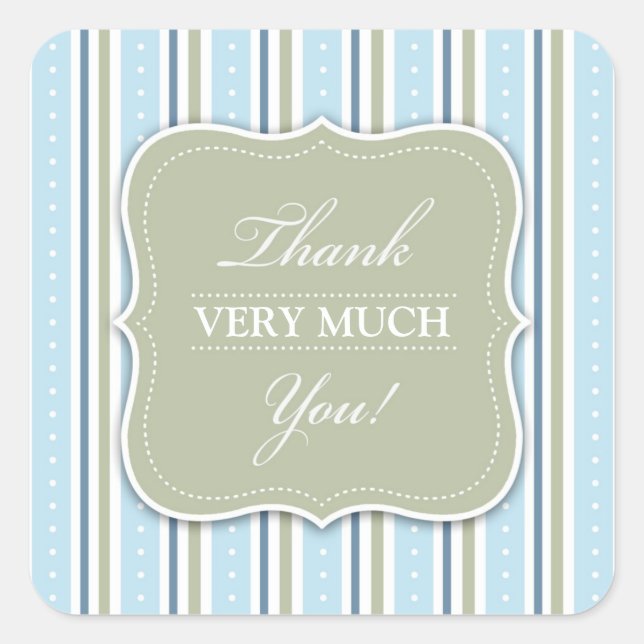 Sticker Baby shower Merci (Devant)