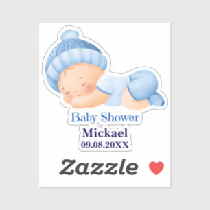 Sticker Baby shower personnalisé