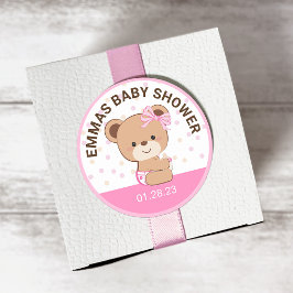 Sticker Baby shower pour bébé mignon (rose)