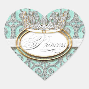 Sticker Baby shower Royal Princess Crown Girl