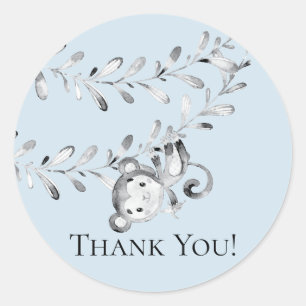 Sticker Baby shower singe Merci Favoriser