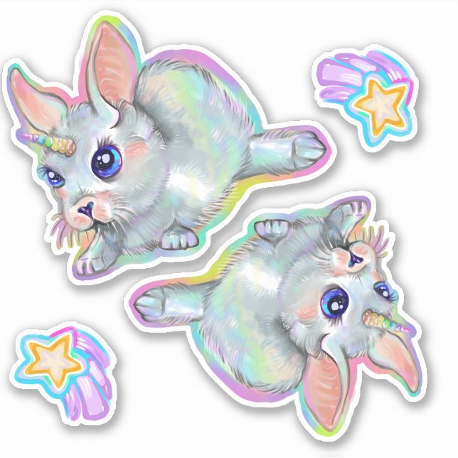 Sticker Baby Uni-bunny (Devant)