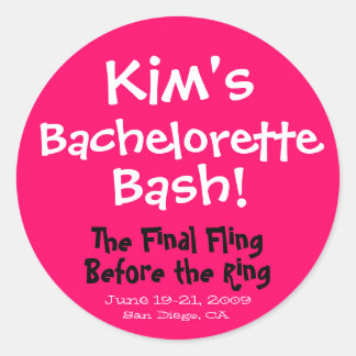 Sticker Bachelorette Bash