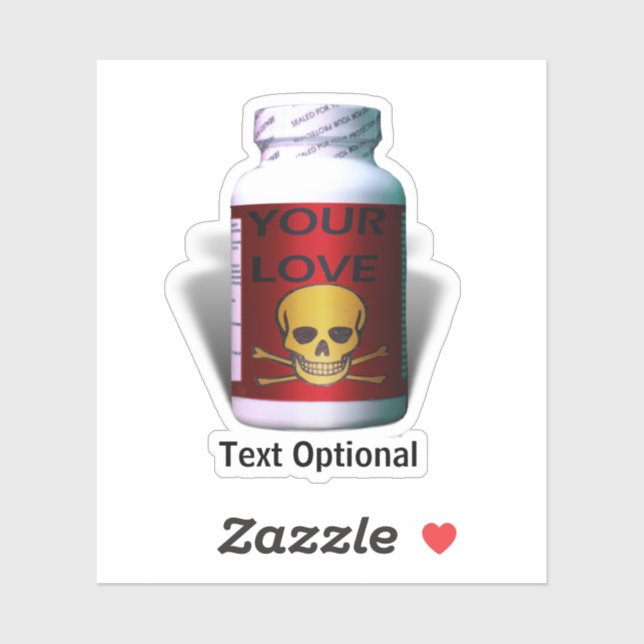 Sticker Bad Medicine Anti Valentine's Day (Feuille)