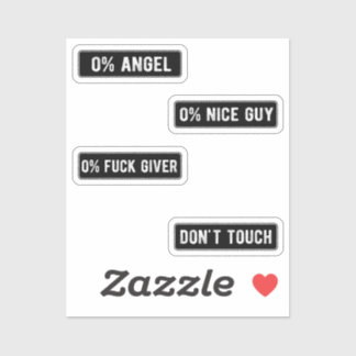 Sticker Badass Funny Helmet Stikers Pack II