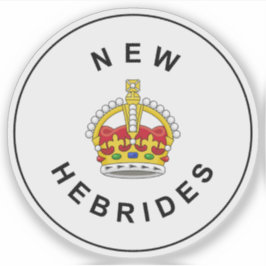 Sticker badge britannique New Hebrides, Vanuatu (1906-1952