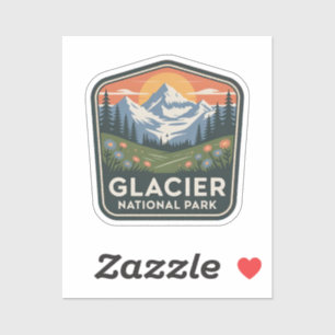 Sticker Badge d'aventure de montagne du parc national de G